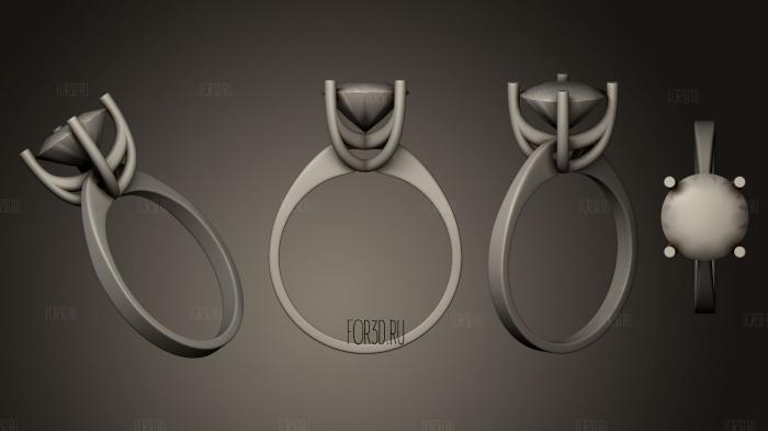 Diamond Ring stl model for CNC